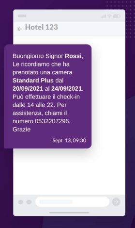 Campi dinamici SMS - esempio