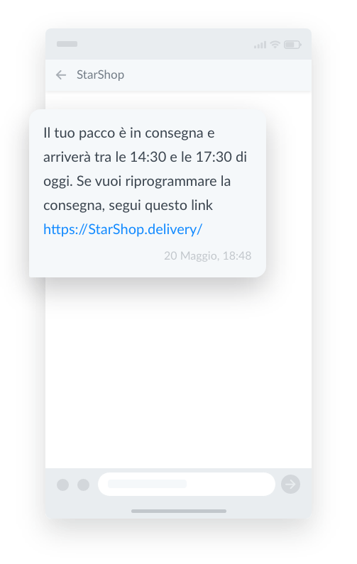 Modelli-SMS-consegna-pacchi