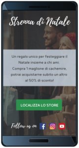 SMS marketing natalizio landing page