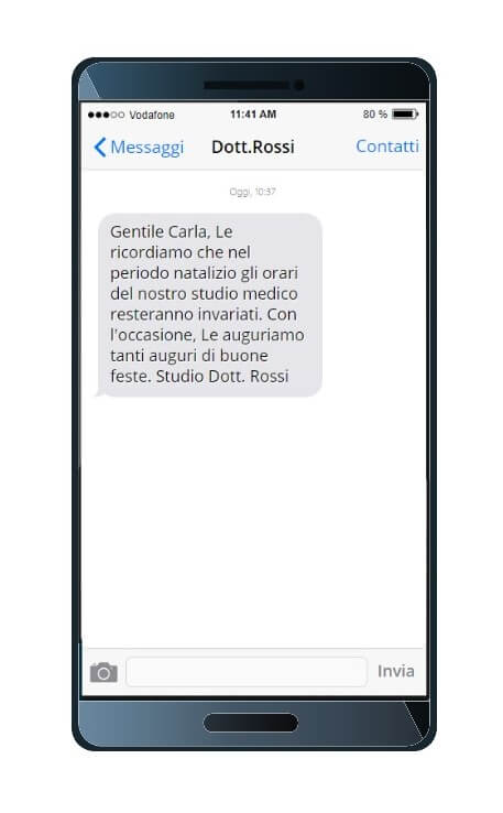 personalizzare gli sms marketig natalizi